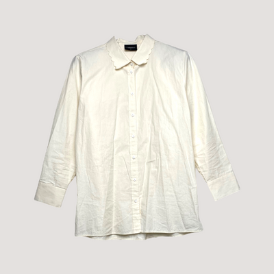 Aarre collar shirt, cream | women S
