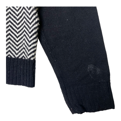 Reima wool zip up, black | 140cm