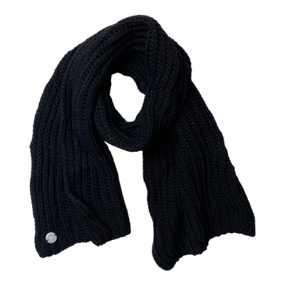 Metsola knitted scarf, black | onesize