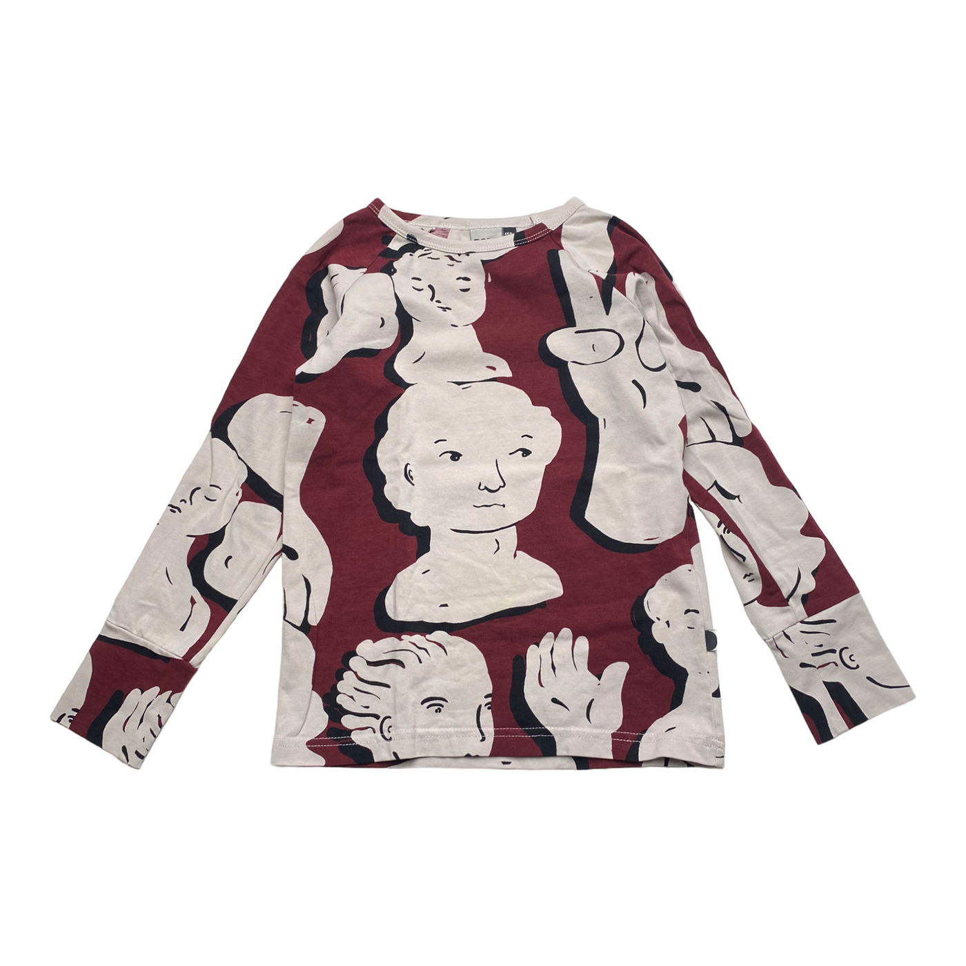 Papu shirt, faces | 110/116cm