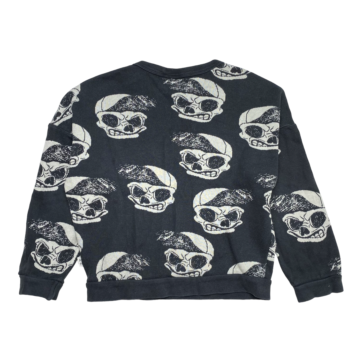 Mainio jacquard knit, skull | 110/116cm