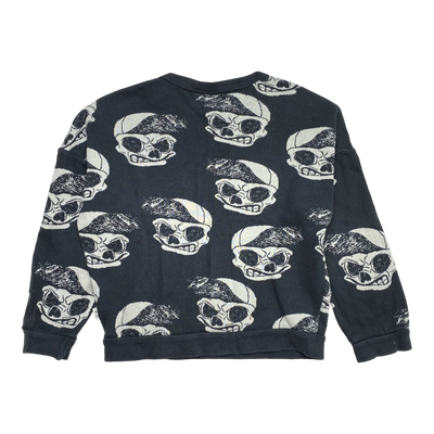 Mainio jacquard knit, skull | 110/116cm