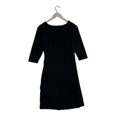 Ommellinen knot 3/4 sleeve tunic, black | woman XS