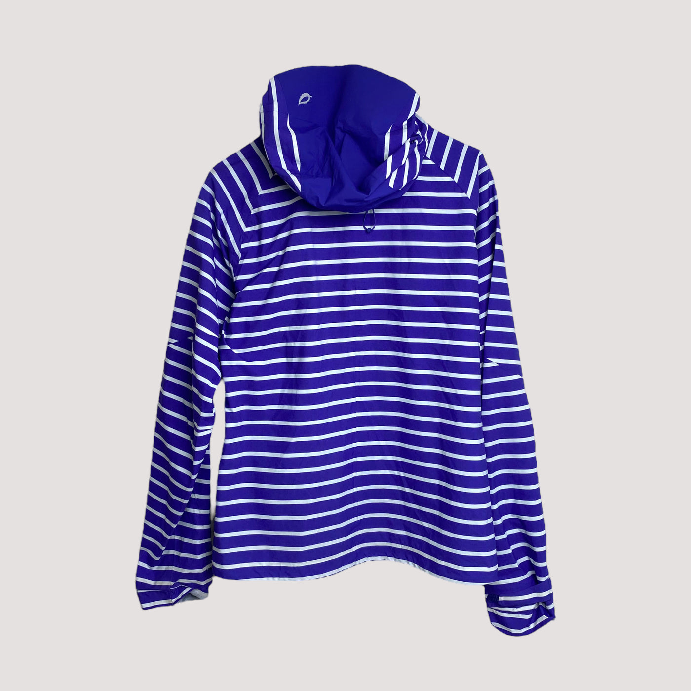 pisara W 2,5 shell jacket, blue and white stripes | woman 38