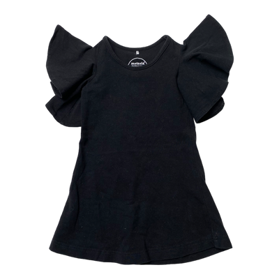 Metsola dress, black | 74/80cm