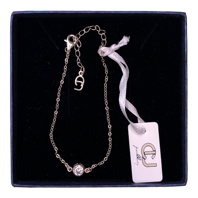 CU jewellery cubic chain bracelet, silver | onesize