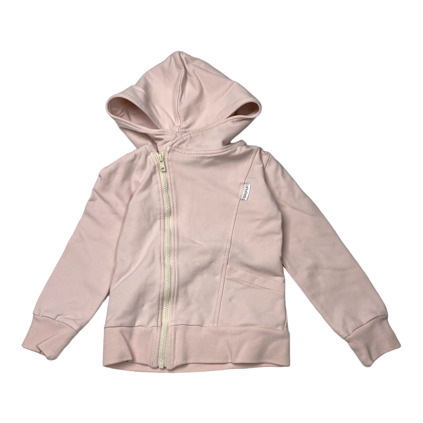 Gugguu zipper hoodie, pink | 110cm