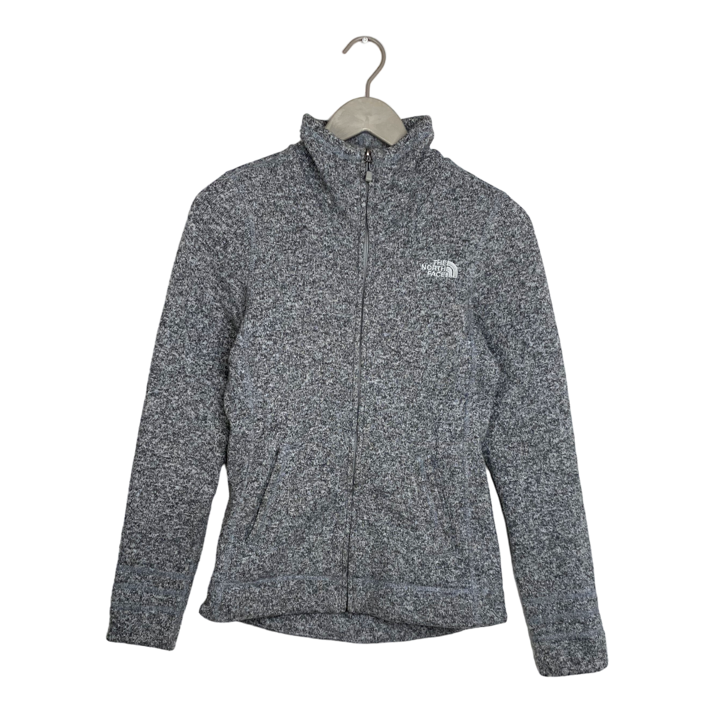 The North Face zipper fleece, melange grey | woman S