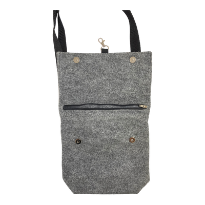 Globe Hope felt shoulder bag, grey