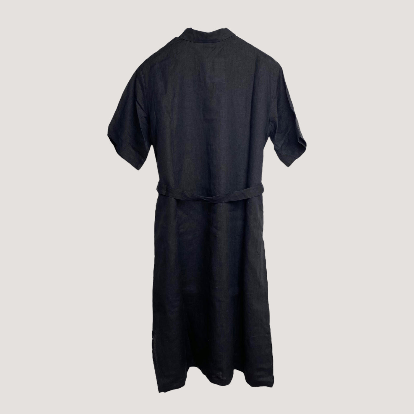 Aarre malla linen dress, black | woman XS