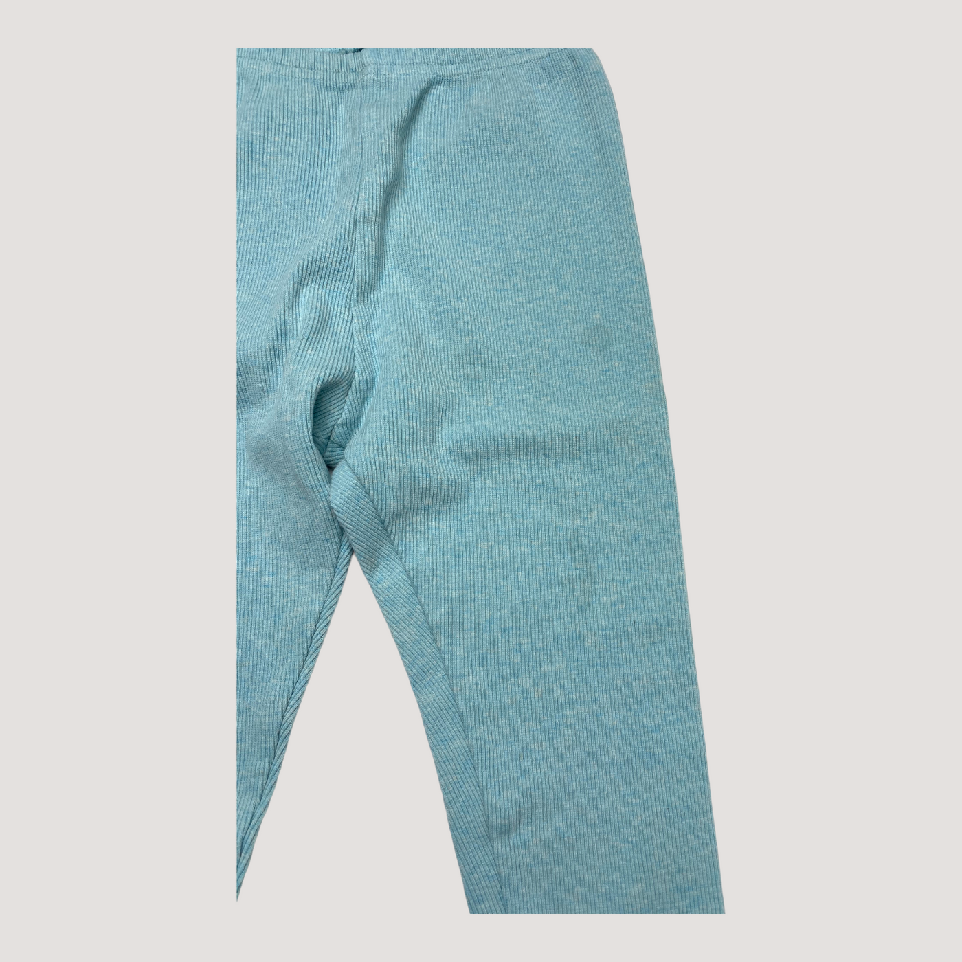 Metsola rib leggings, aqua blue | 100/116cm