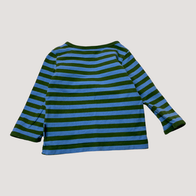 Marimekko shirt, deep sky blue/forest green | 80cm