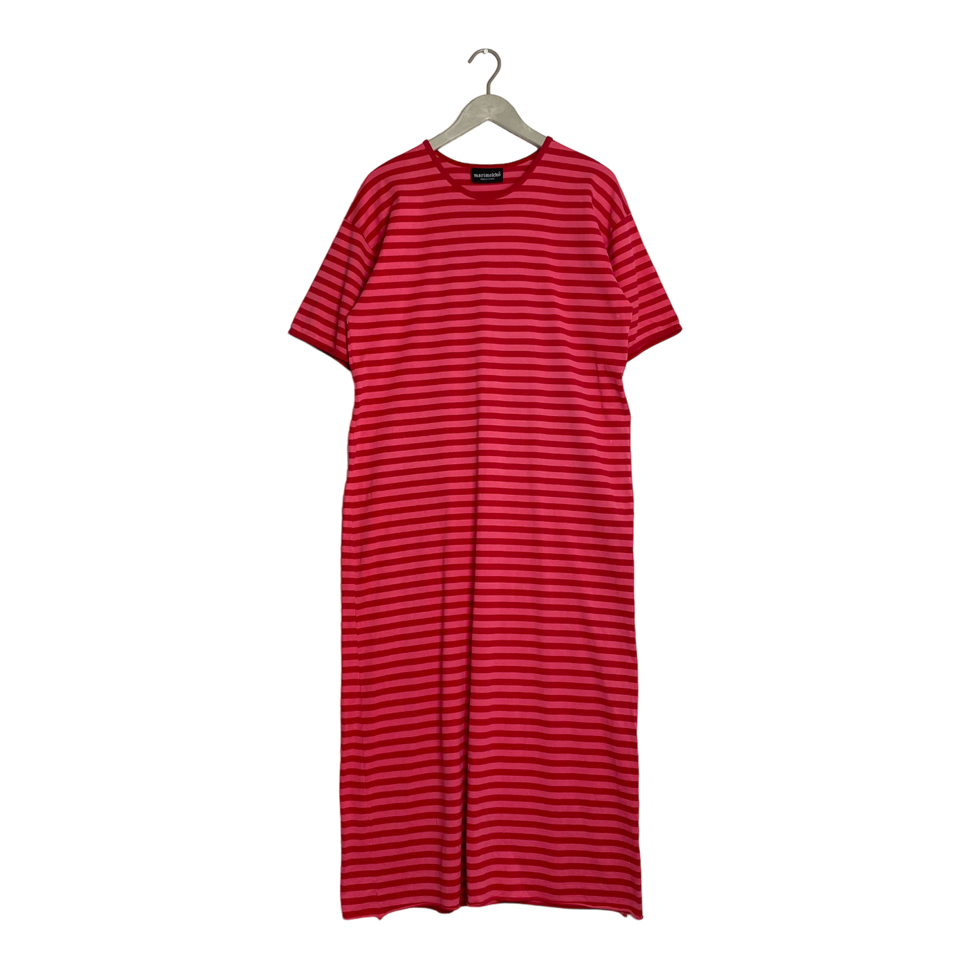 Marimekko stripe tricot dress, rapberry | woman M