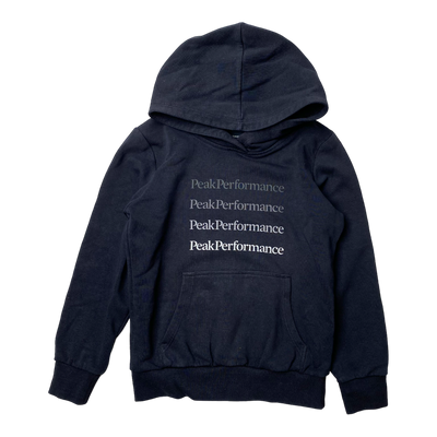 Peak Performance hoodie, black | 130cm
