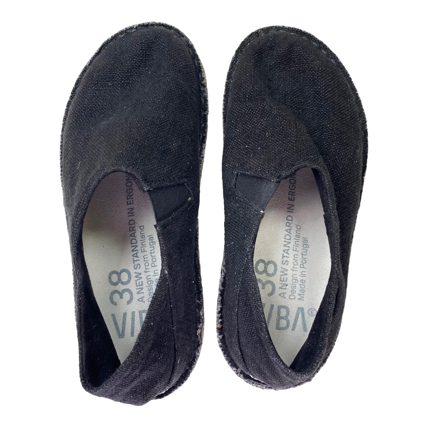 VIBAe Zuma linen shoes, black | 38