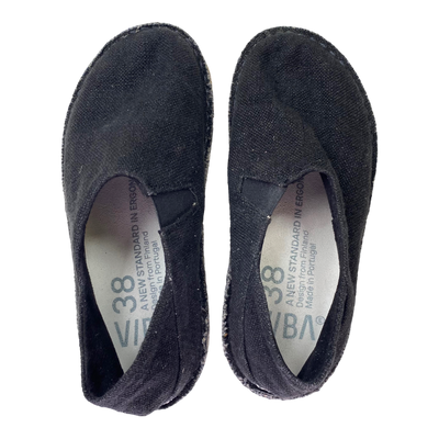 VIBAe Zuma linen shoes, black | 38