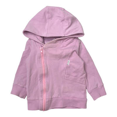 Gugguu zipper hoodie, mauve | 74cm