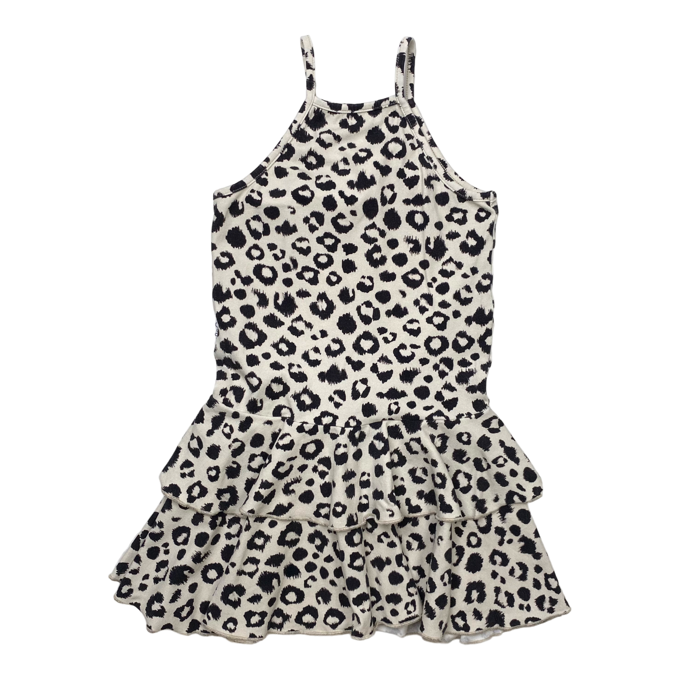 Gugguu spagetti frilla dress, leopard | 110cm