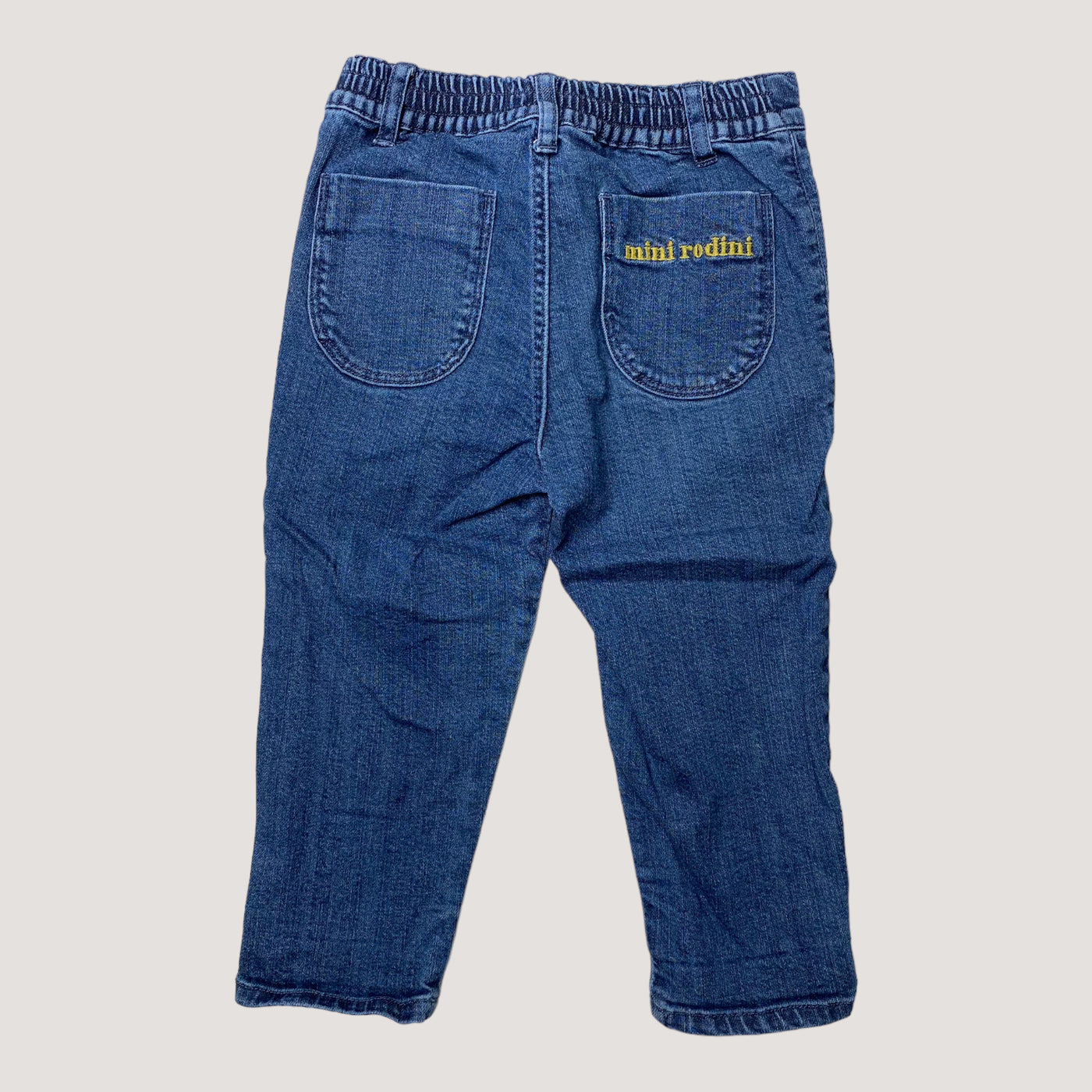 Mini Rodini cotton jeans, royal blue | 80/86cm