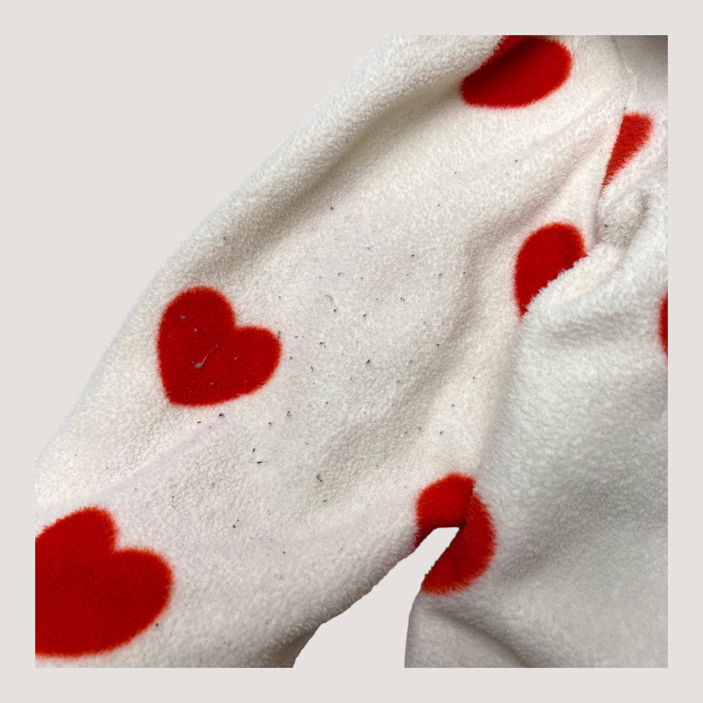 Mini Rodini fleece jumpsuit, hearts | 68/74cm