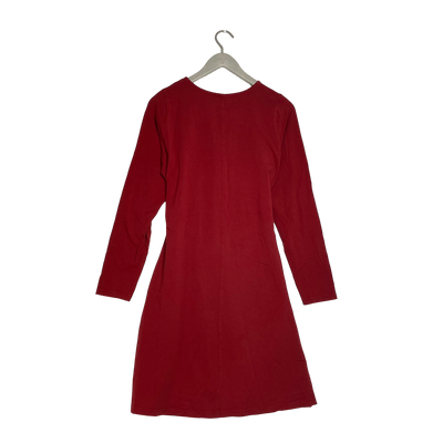 Kaiko belted dress, dark red | woman M