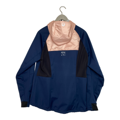 Halti cross country ski plus jacket, pink/midnight blue | woman 42+