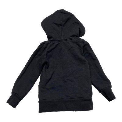 Gugguu zipper hoodie, black | 98cm