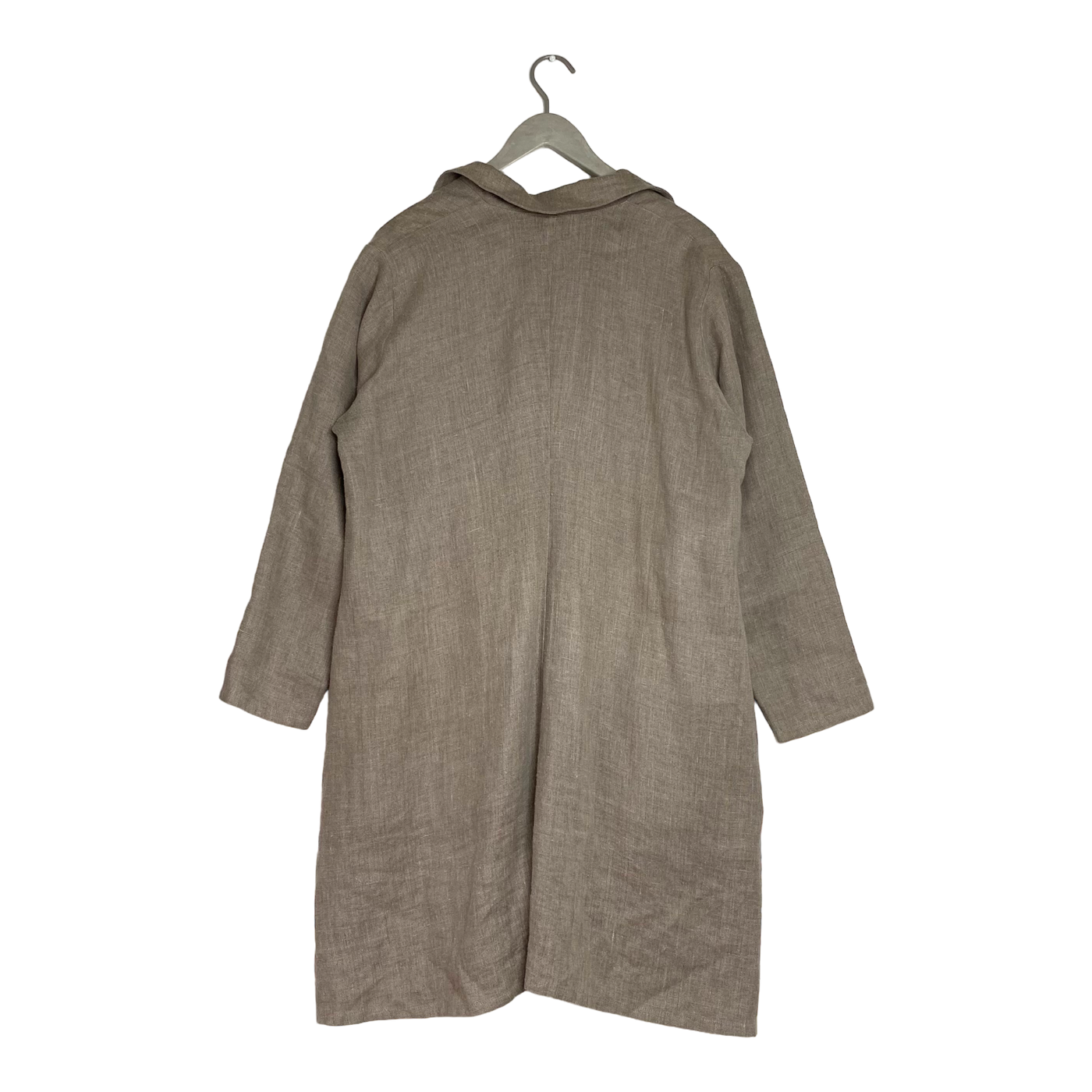 Bypias long linen coat, tan | woman 42