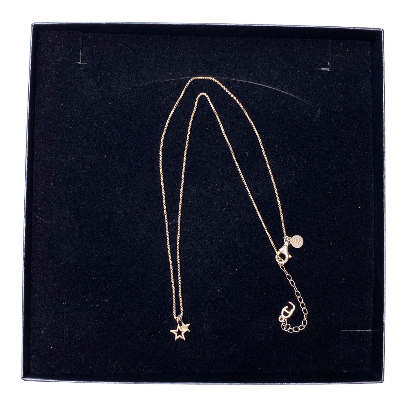 CU jewellery double star pendant necklace, silver | onesize