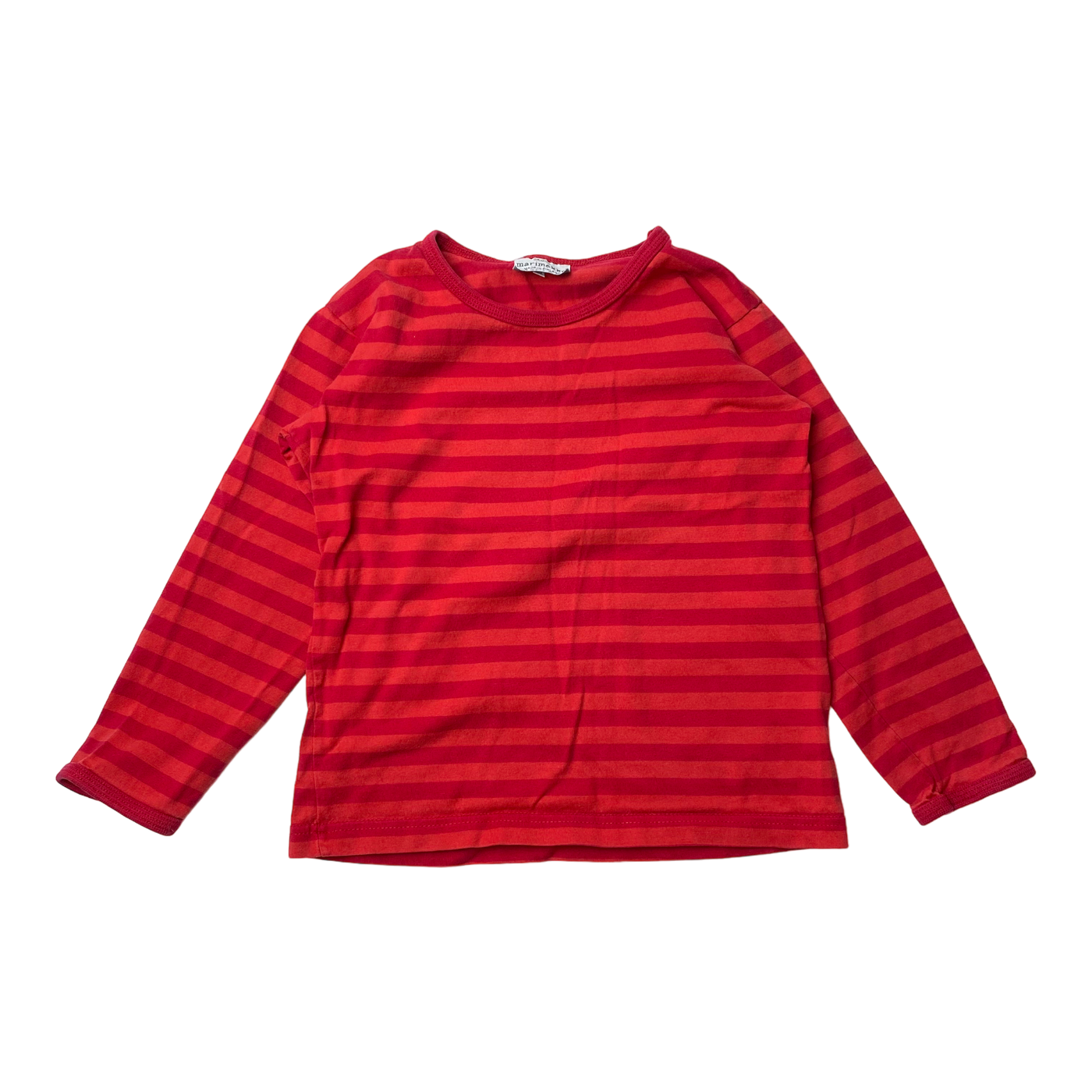 Marimekko stripe shirt, red | 104/110cm