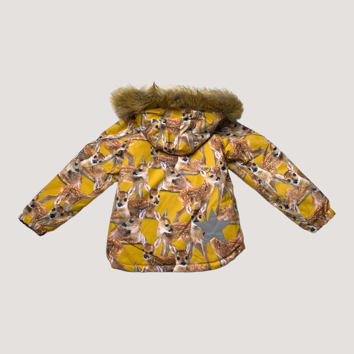 Molo hopla fur winter jacket, bambi | 122cm