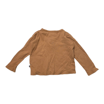 Kaiko waffle shirt, caramel | 86/92cm