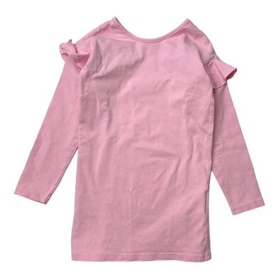 Gugguu frill tunic dress, pink | 92cm