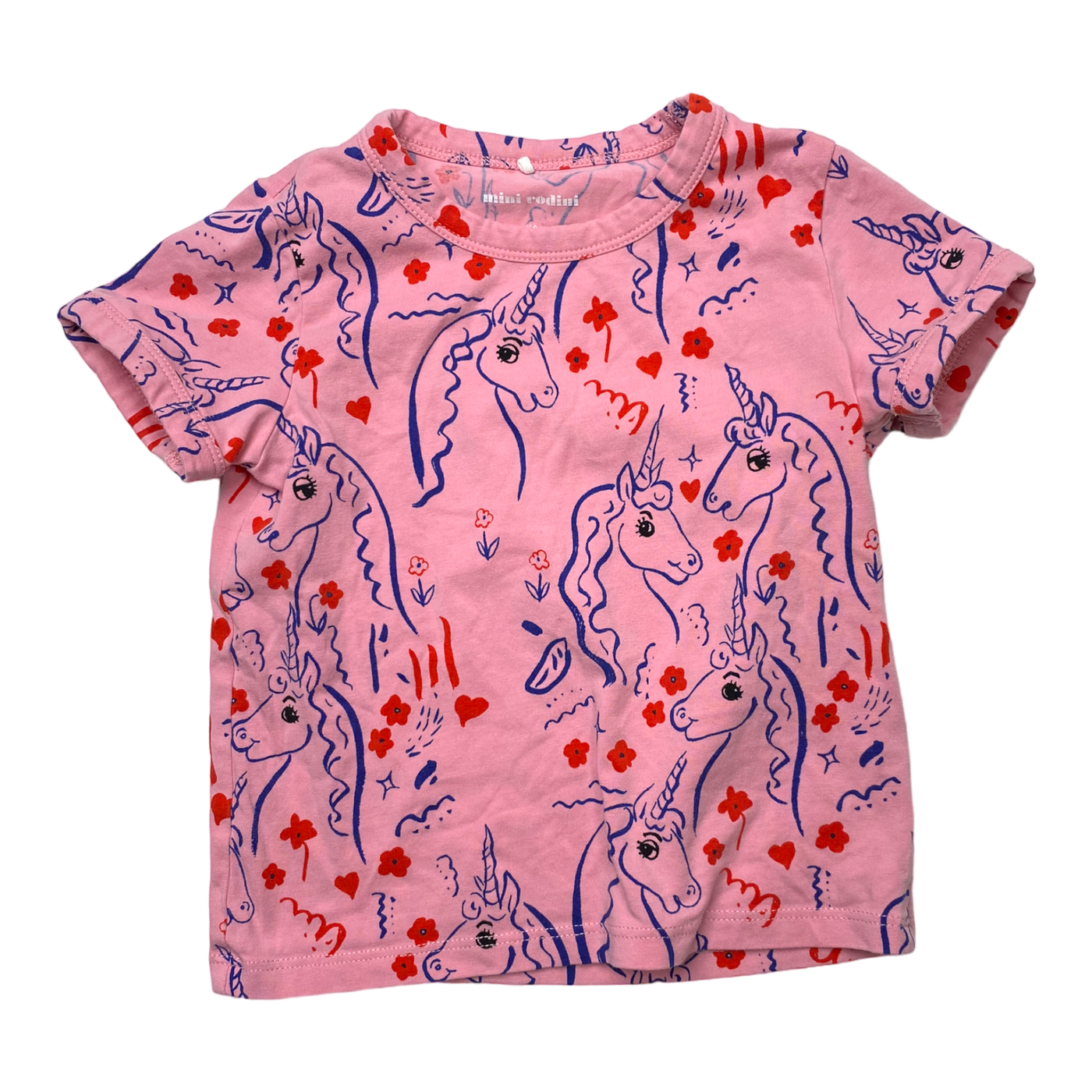 Mini Rodini t-shirt, unicorn | 92/98cm