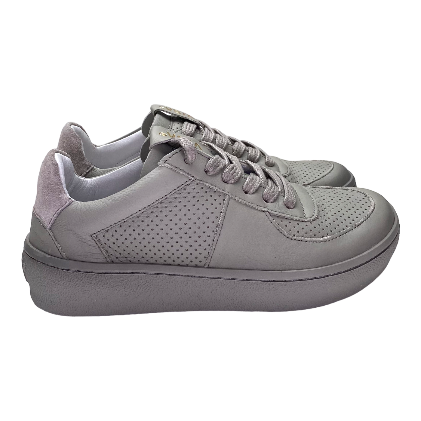 VIBAe London Bio leather sneakers, acciaio/grey | 36