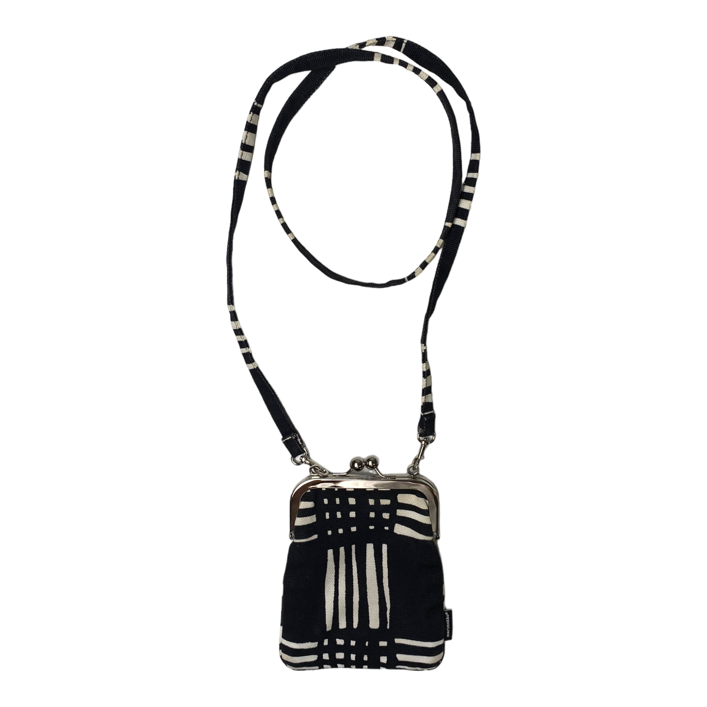 Marimekko ebony crossbody bag, black/white | onesize