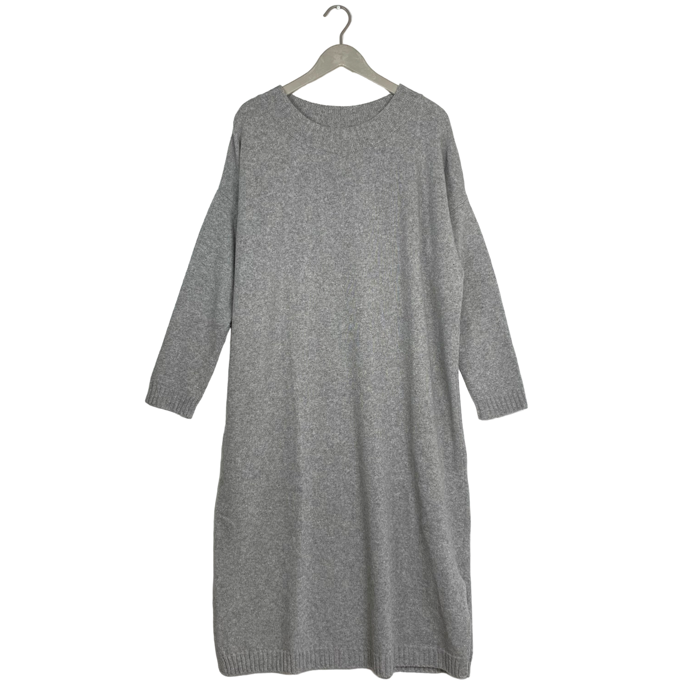 Papu soft wool knitted dress, melange grey | woman M/L