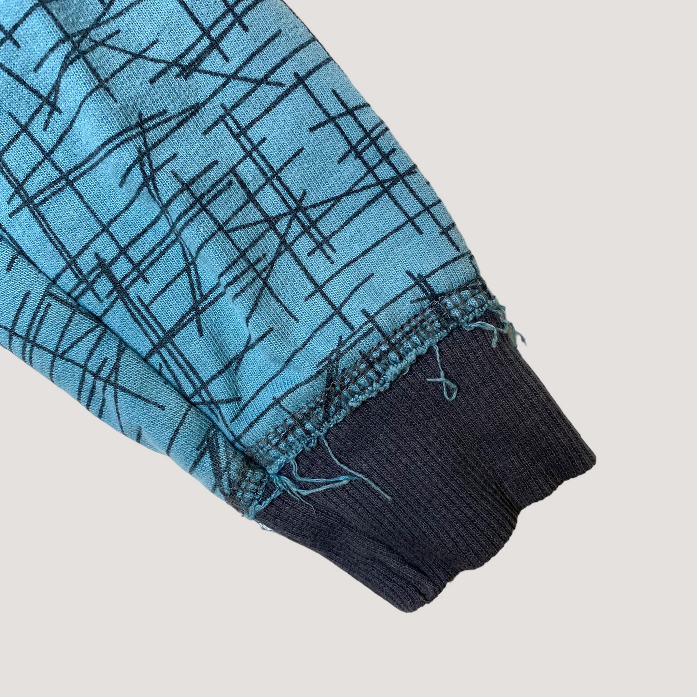 Mainio zipper sweat hoodie, powder blue | 98/104cm