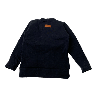 Metsola pocket sweatshirt, black | 74/80cm