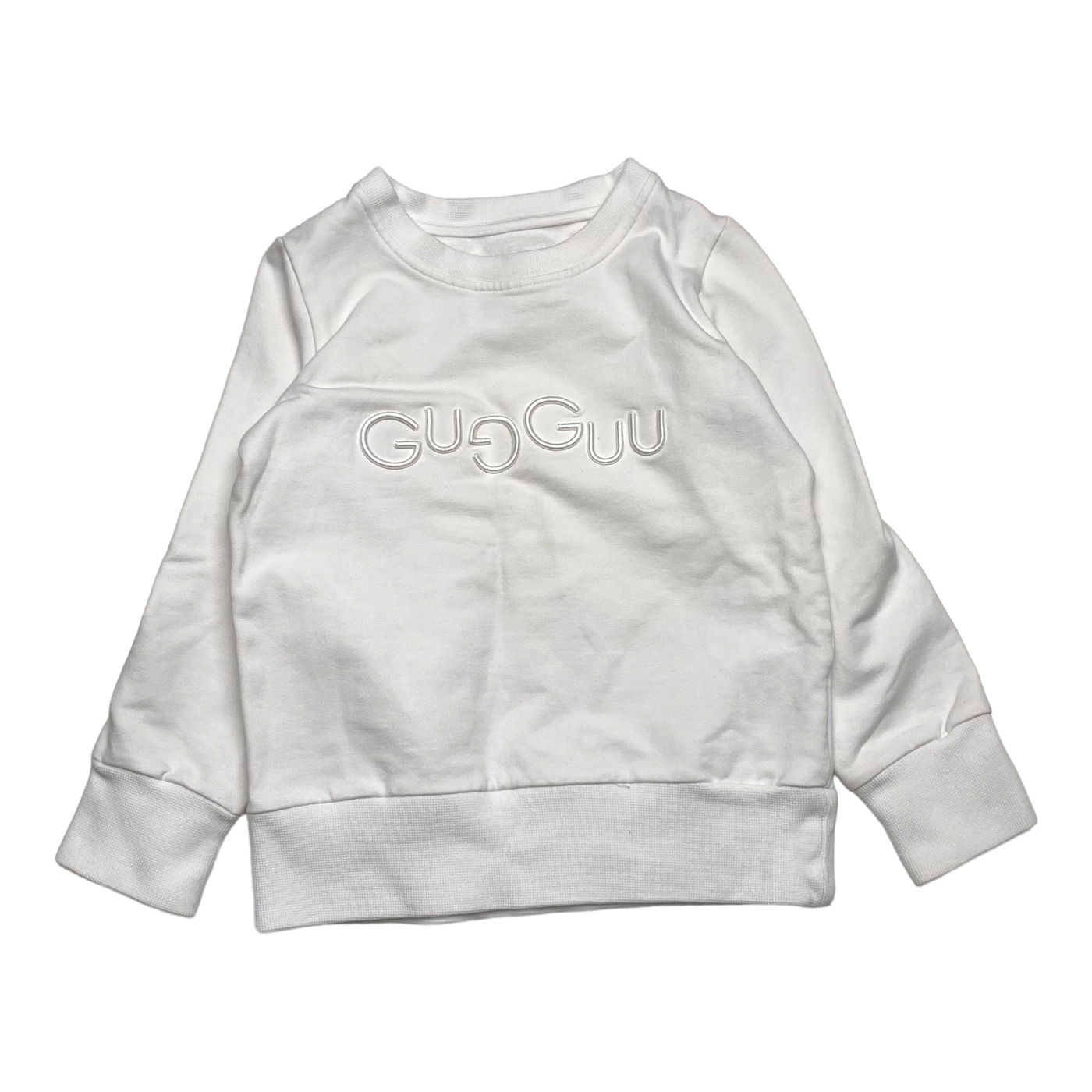 Gugguu emroidery sweatshirt, white | 98cm