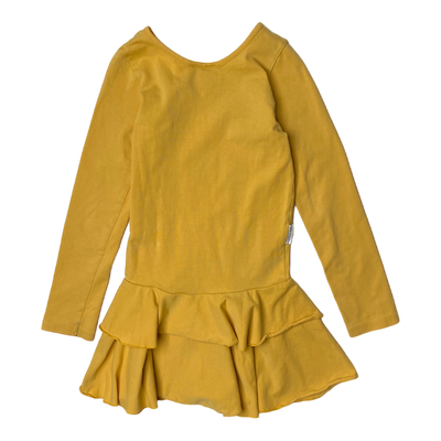 Gugguu frilla dress, amber | 116cm