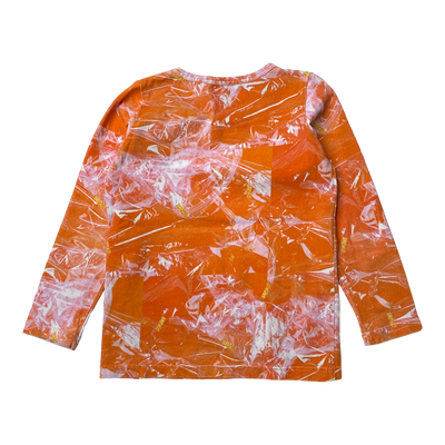 Vimma shirt, orange abstract | 120cm