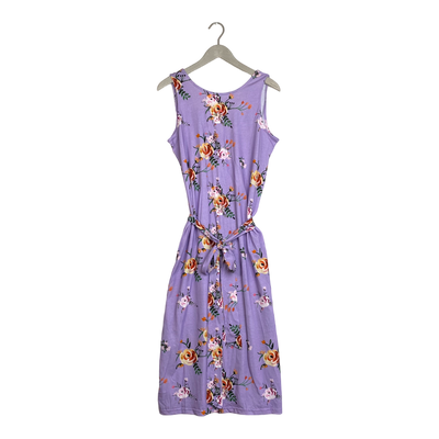 Kaiko belted tank midi dress, lavender bloom | woman M