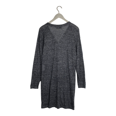 Alpa alpaca wool and linen cardigan, grey | woman M