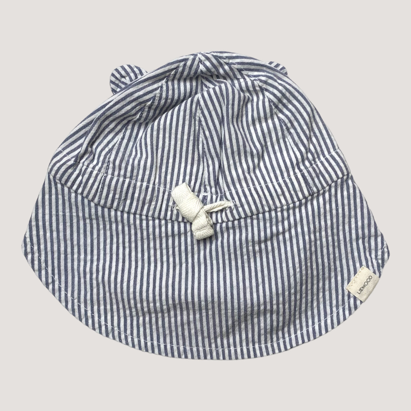 Liewood sun hat, white/french grey | 6-9m