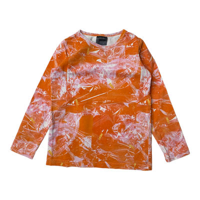 Vimma shirt, orange abstract | 120cm