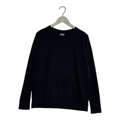 Papu logo sweatshirt, black | woman M