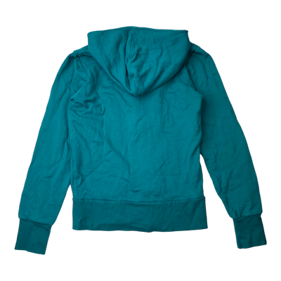 Gugguu zip hoodie, teal | woman S