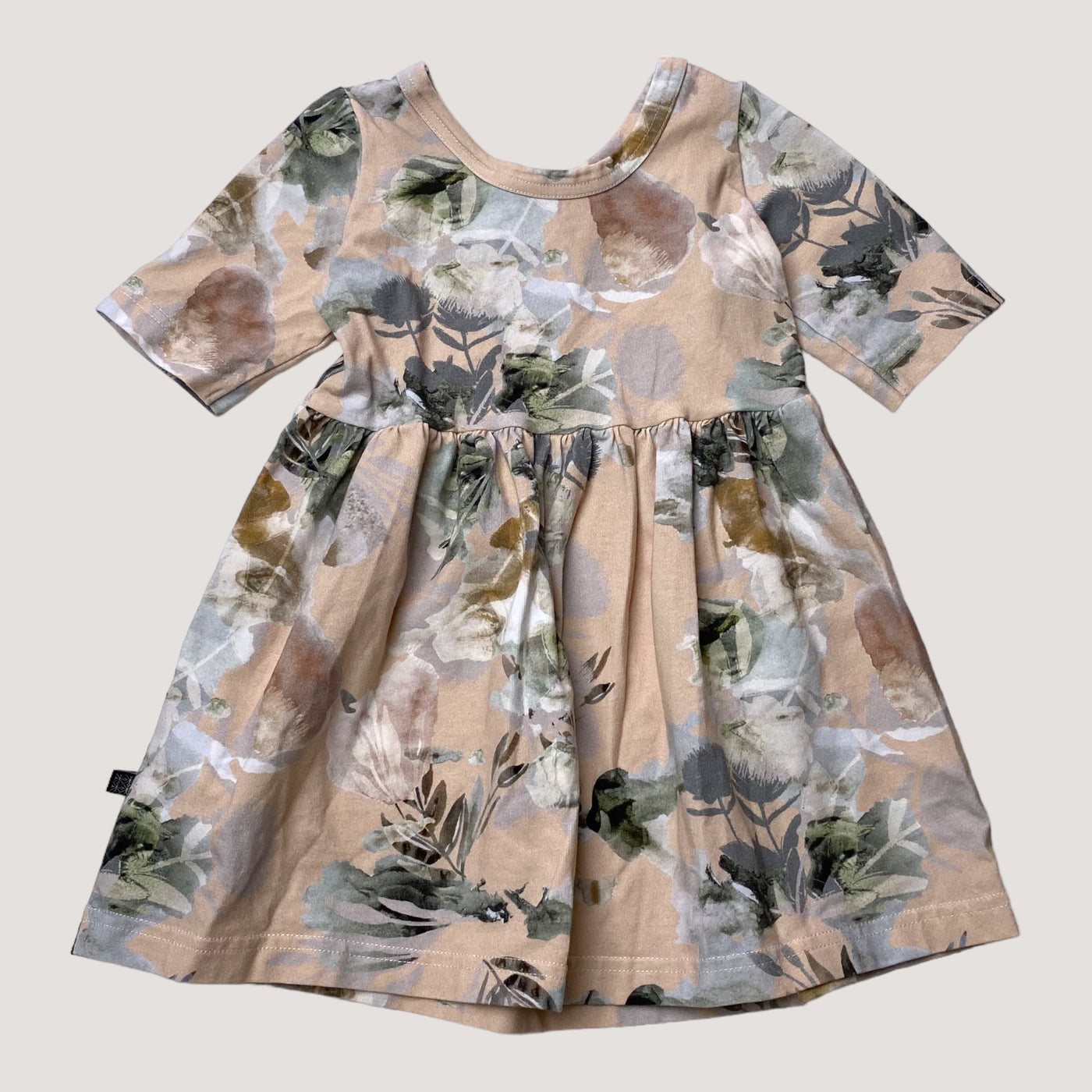 Kaiko dress, spring garden | 74/80cm