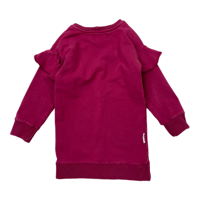 Gugguu sweat tunic, fuchsia | 104cm